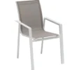 FAUTEUIL REPAS PAVANE NOISETTE BLANC