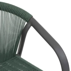 FAUTEUIL RIU EMPILABLE OLIVE GRAPHITE