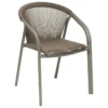 FAUTEUIL RIU EMPILABLE WENGE PRALINE