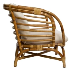 FAUTEUIL ROTIN FARAH BLANC