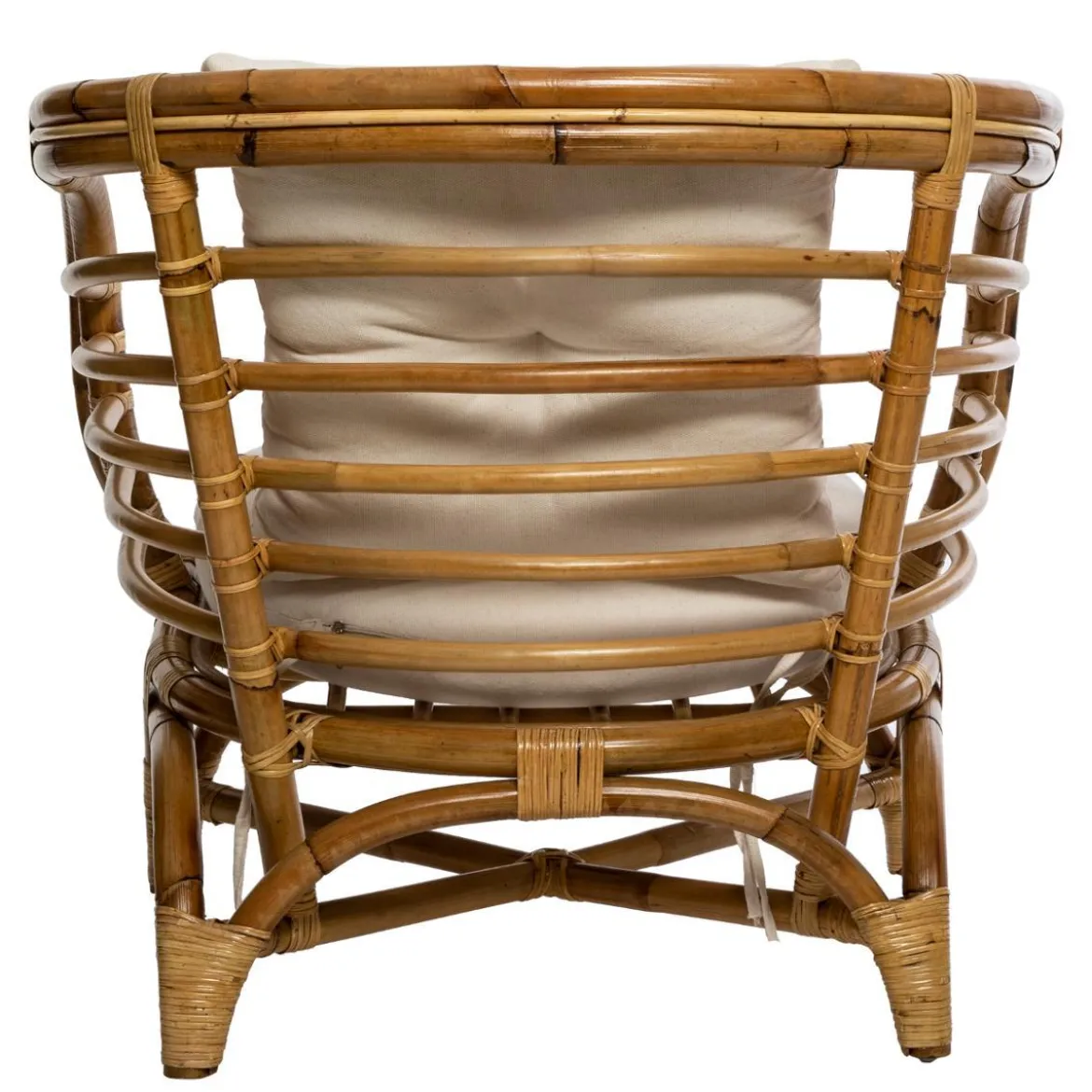 FAUTEUIL ROTIN FARAH BLANC