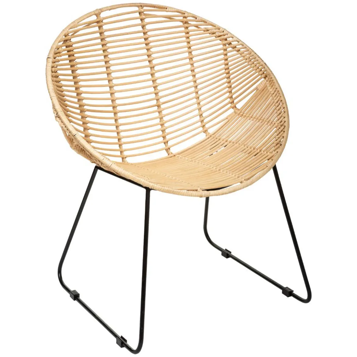 FAUTEUIL ROTIN ROND LAORA