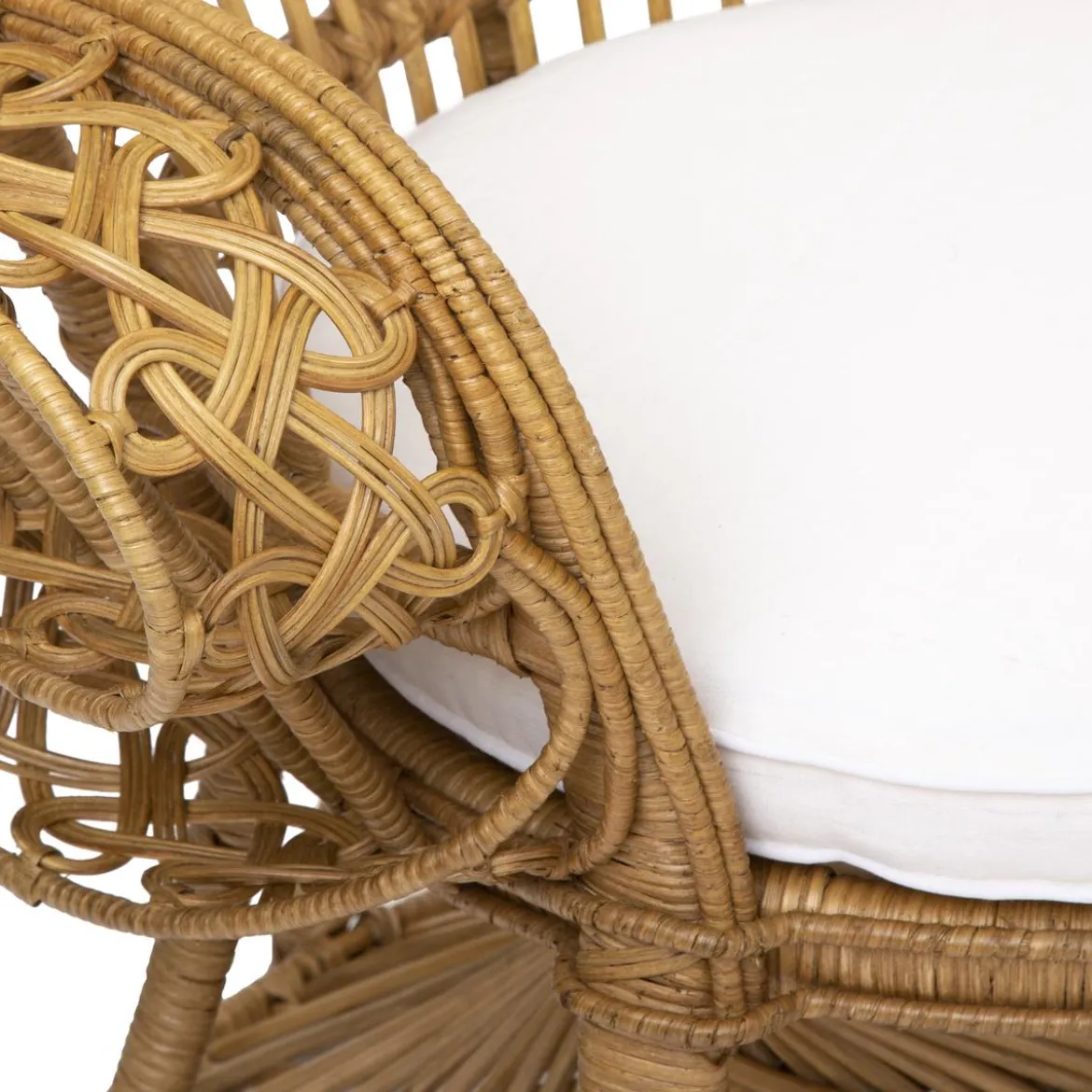 FAUTEUIL ROTIN TAKTA BLANC