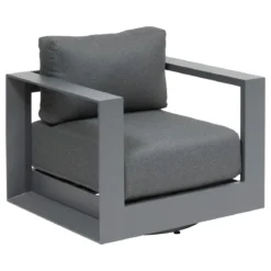 FAUTEUIL SALON ALLURE PIVOTANT GRAPHITE