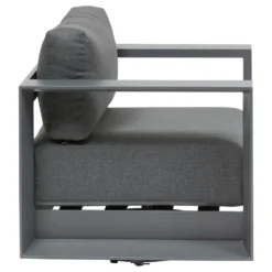 FAUTEUIL SALON ALLURE PIVOTANT GRAPHITE
