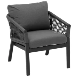 FAUTEUIL SALON ORIENGO ANTHRACITE GRAPHITE