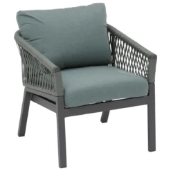 FAUTEUIL SALON ORIENGO OLIVE GRAPHITE