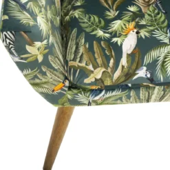 FAUTEUIL VELOURS JUNGLE SANGO