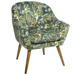FAUTEUIL VELOURS JUNGLE SANGO