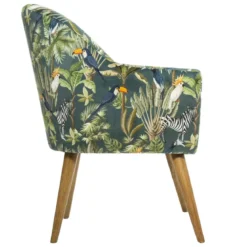 FAUTEUIL VELOURS JUNGLE SANGO
