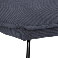 FAUTEUIL VELOURS MOANA GRIS
