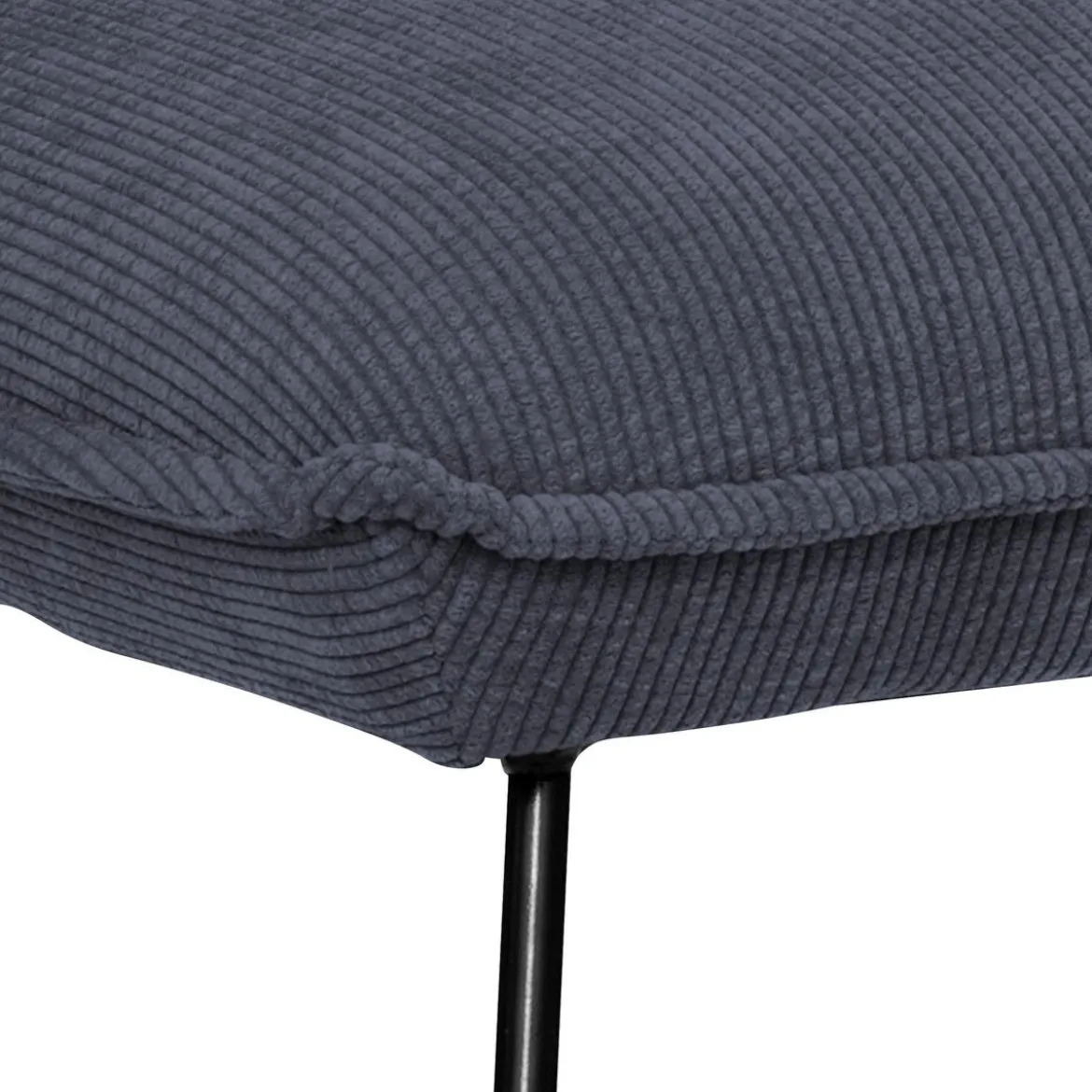 FAUTEUIL VELOURS MOANA GRIS