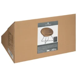 FAUTEUIL VELOURS PIED NOIR EVAN OCRE
