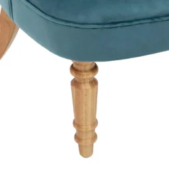 FAUTEUIL VELOURS SIXTINE BLEU