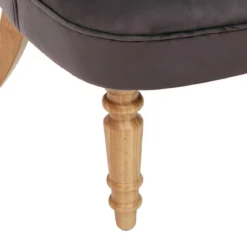 FAUTEUIL VELOURS SIXTINE GRIS