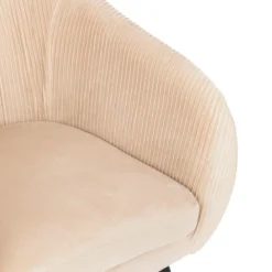 FAUTEUIL VELOURS SOLARO BEIGE