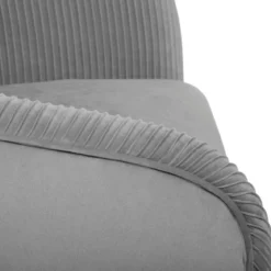 FAUTEUIL VELOURS SOLARO GRIS