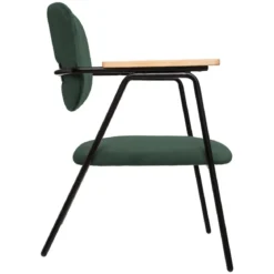 FAUTEUIL VELOURS VERT DYER