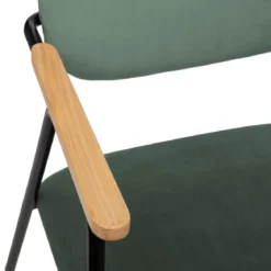 FAUTEUIL VELOURS VERT DYER