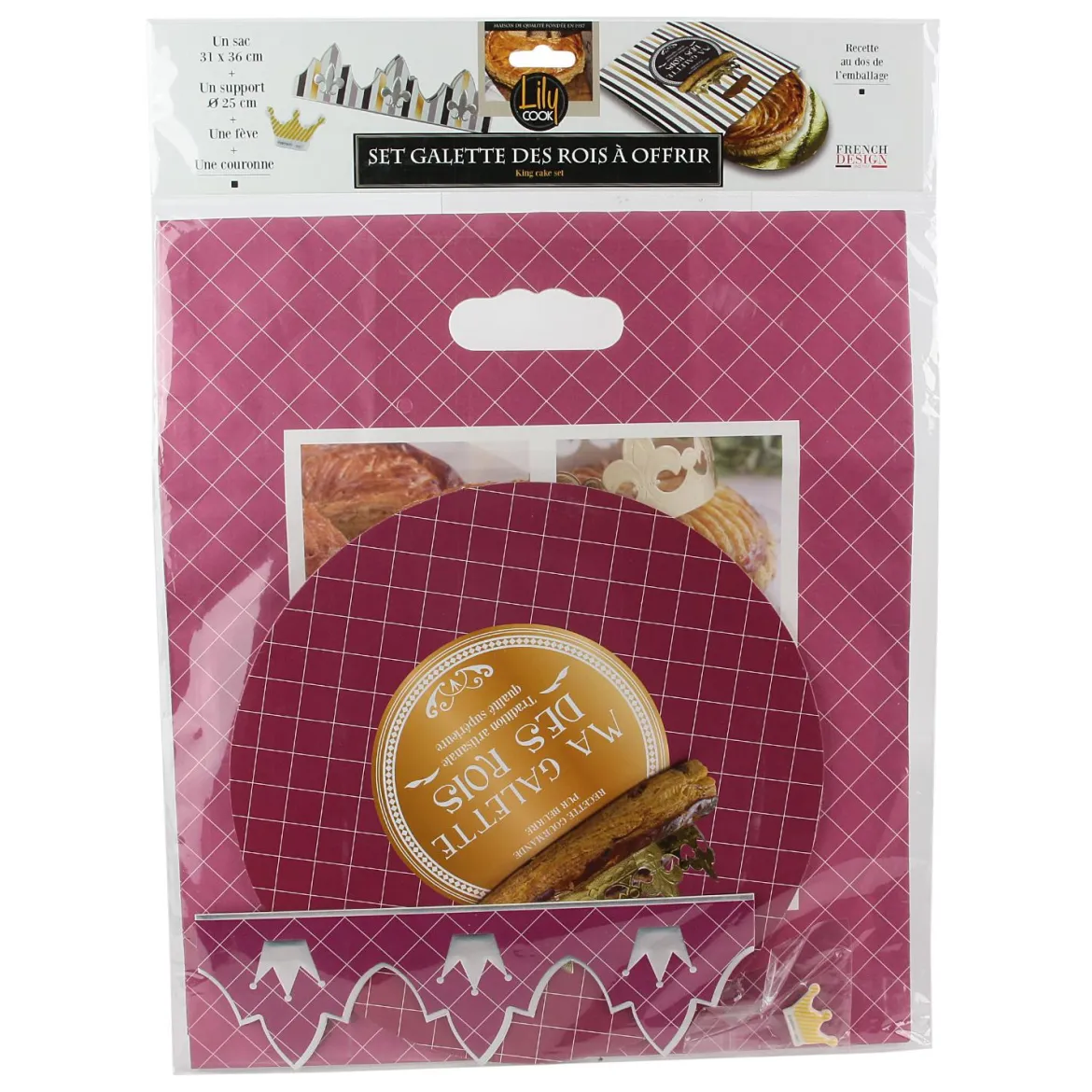 FEVE GALETTE ROIS COURONNE SUPPORT