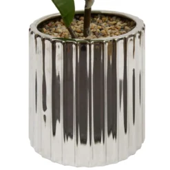 FICUS POT CERAMIQUE ARGENT SKY H.54CM