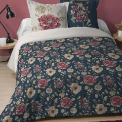 FLORE HOUSSE COUETTE 240X220CM ET 2 TAIES 63X63CM COTON