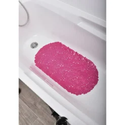 FOND DE BAIGNOIRE 69X36CM BULLES FUCHSIA