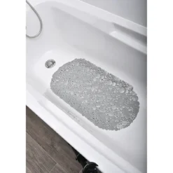 FOND DE BAIGNOIRE 69X36CM BULLES GRIS PERLE