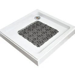 FOND DE DOUCHE BULLES PVC 50 X 50 CM GRIS