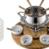 FONDUE SET 29 PIECES PLATEAU BAMBOU
