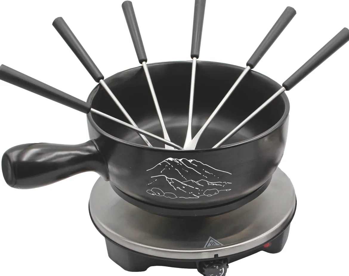 FONDUE SET POT CERAMIQUE 6 PERSONNES 1500W
