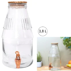FONTAINE AVEC COUVERCLE EN BOIS 3.8L
