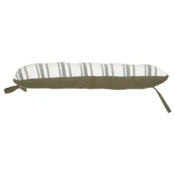 GALETTE DE CHAISE RAYEE GROOVE VERT 38X38CM