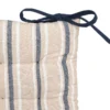 GALETTE DE CHAISE RAYEE GROOVE BLEU38X38CM