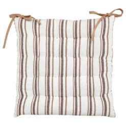 GALETTE DE CHAISE RAYEE GROOVE LIN 38X38CM