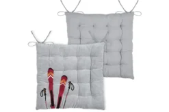 GALETTE SKI 38X38CM GRIS