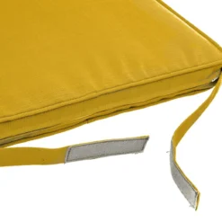 GALETTE CHAISE SCRATCH KORAI 40X40CM MOUTARDE
