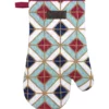 GANT DE CUISINE CHEF GEOMETRIC 18X28CM COTON FRAMBOISE