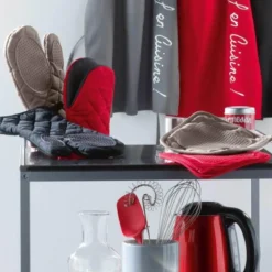 GANT 30X18CM COTON SILICONE CUISTOT ANTHRACITE