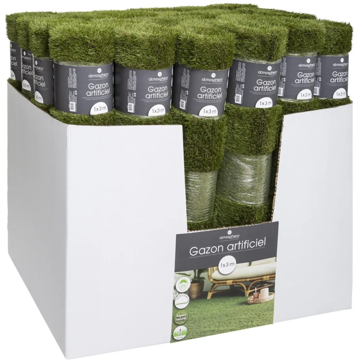 GAZON PREMIUM 30MM ROULEAU 1X3M