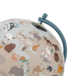 GLOBE BASE METAL ENFANT BLEU D.20CM
