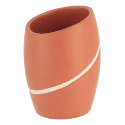 GOBELET POLYRESINE ARRONDI TERRACOTTA