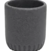 GOBELET POLYRESINE ARRONDI GRIS FONCE