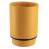 GOBELET POLYRESINE ROND OCRE NOIR