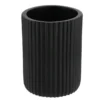 GOBELET STRIE ARRONDI POLYRESINE NOIR