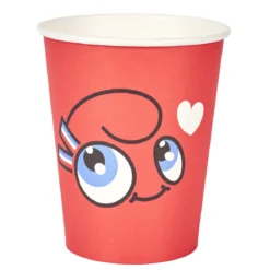 GOBELET CARTON MASCOTTE LOVE 20CL X6 PIECES