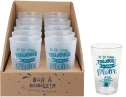GOBELET 40CL A MOITIE PLEIN