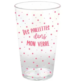 GOBELET 40CL DES PAILETTES DANS MON VERRE
