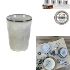 GOBELET EXPRESSO 10CL AU GRES DU TEMPS GRIS
