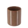 GOBELET GRES LAQUE CARAMEL
